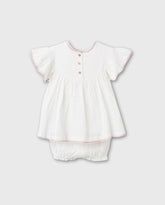 Vestido Con Panty Flor Blanco Zippy Fresco